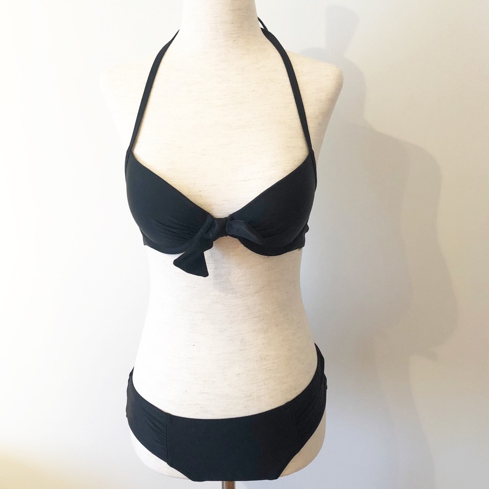 NWT Aerie black bikini set